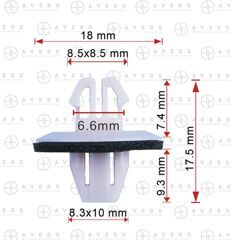 Клипса для Toyota/Lexus арт. 9046711063