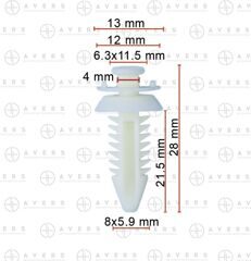 Клипса для Chevrolet/GM арт. 15612948