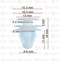 Клипса для Toyota/Lexus арт. 6777130070