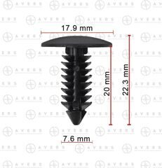 Клипса для Hyundai/KIA арт. 0B102-68865