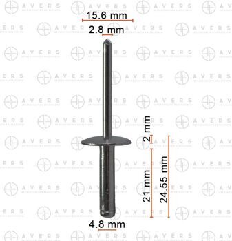 Заклепка для Chery арт. 602000061AA