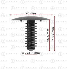 Фиксатор для Toyota/Lexus арт. 9046705021B3