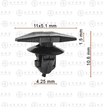 Крепеж для Honda арт. 91530S0A003