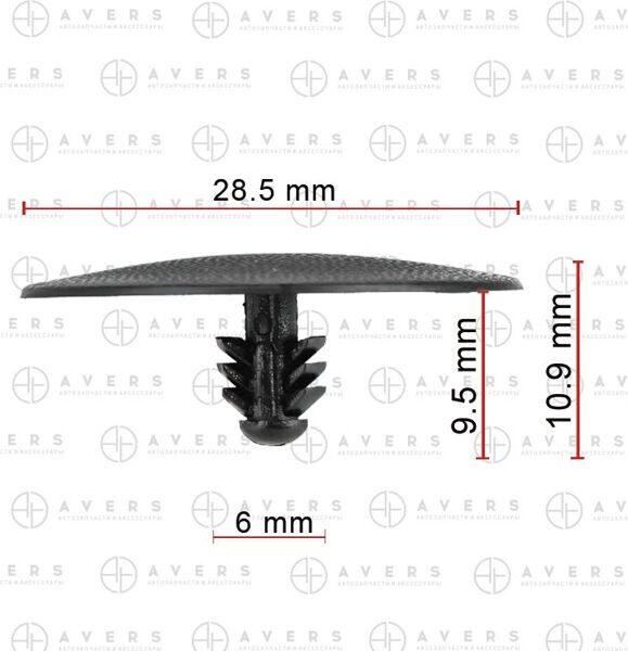 Клипса для Nissan/Infinity арт. 6584640F00