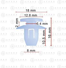 Клипса для Toyota/Lexus арт. 8149628010