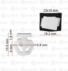 Клипса для Hyundai/KIA арт. 87758-38000