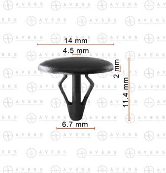 Клипса для Mazda арт. B45556741