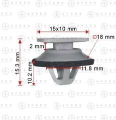 Крепеж для Mazda арт. KD5351SJ3A