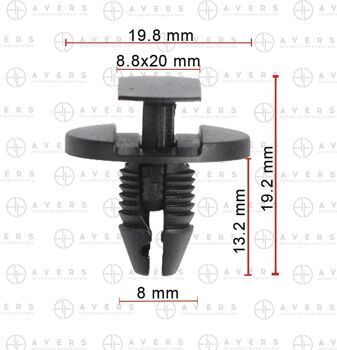 Клипса для Chery арт. 403000461AA