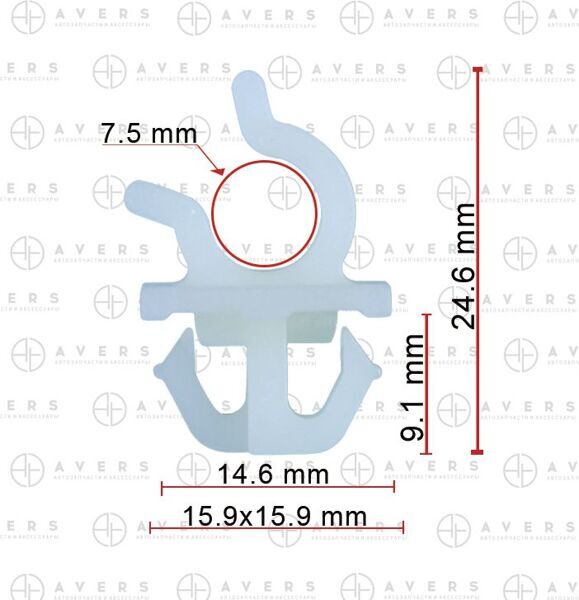 Крепеж для Toyota/Lexus арт. 5345514020